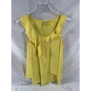 Maeve by Anthropologie Women Size 14 Yellow Sleeveless Blouse